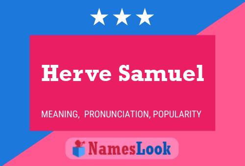 Herve Samuel Name Poster