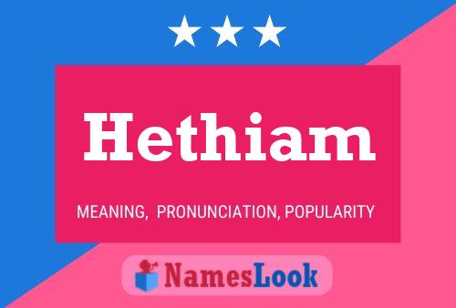 Hethiam Name Poster