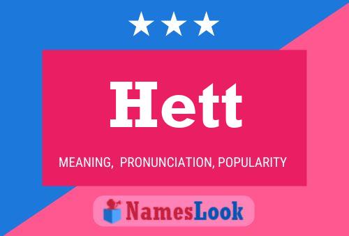 Hett Name Poster