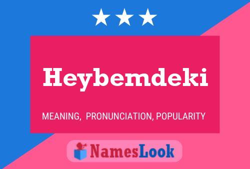 Heybemdeki Name Poster