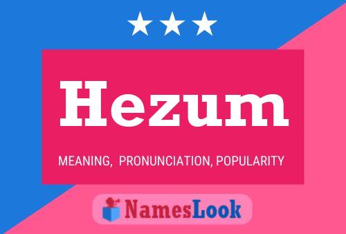 Hezum Name Poster