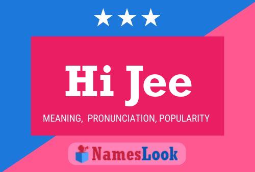 Hi Jee Name Poster