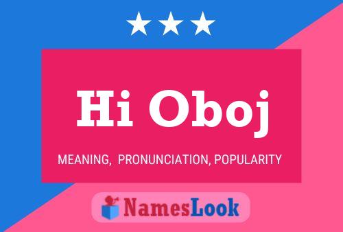 Hi Oboj Name Poster