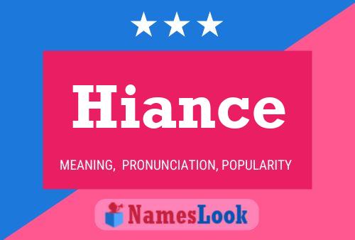 Hiance Name Poster