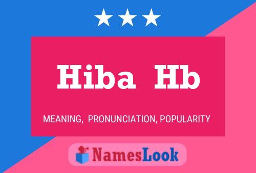 Hiba  Hb Name Poster