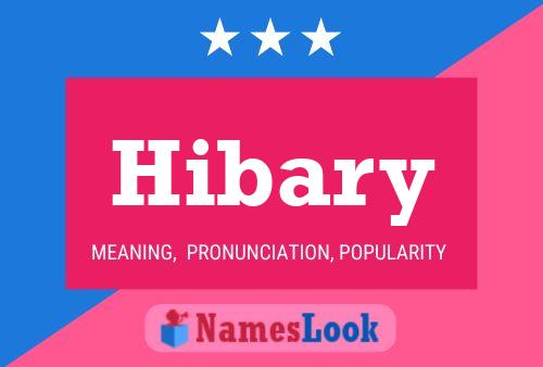 Hibary Name Poster