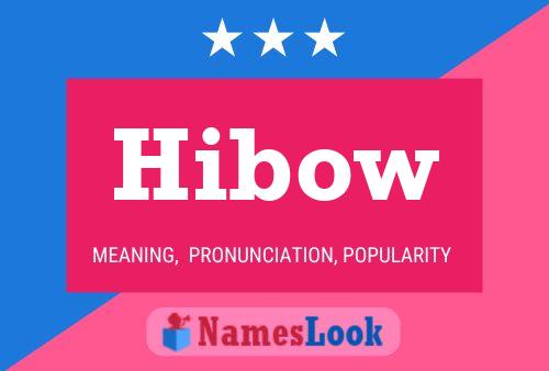 Hibow Name Poster