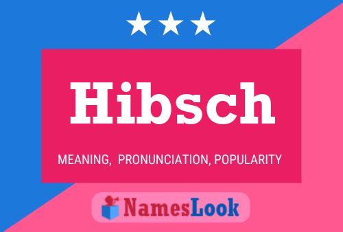 Hibsch Name Poster