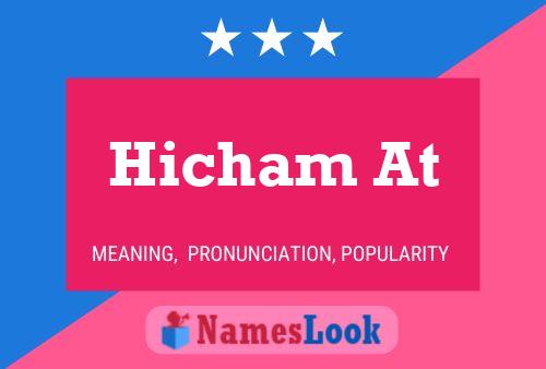 Hicham At Name Poster