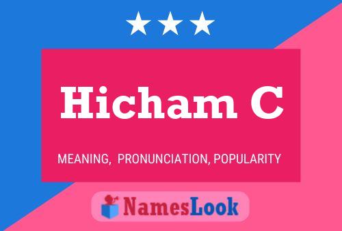 Hicham C Name Poster