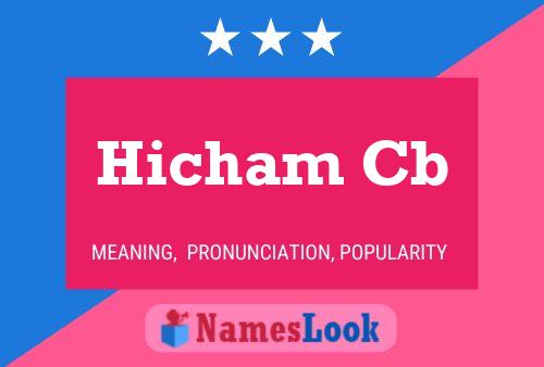 Hicham Cb Name Poster