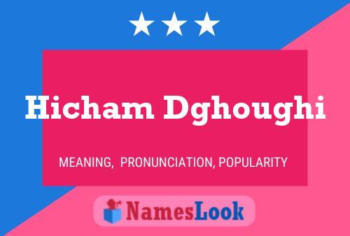 Hicham Dghoughi Name Poster