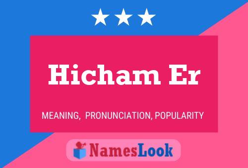 Hicham Er Name Poster