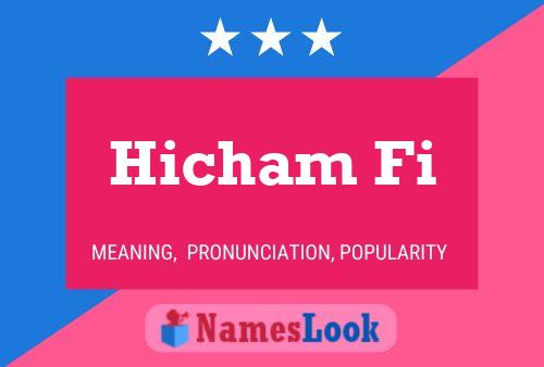 Hicham Fi Name Poster