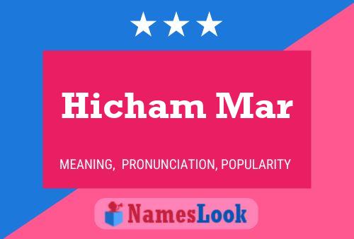 Hicham Mar Name Poster