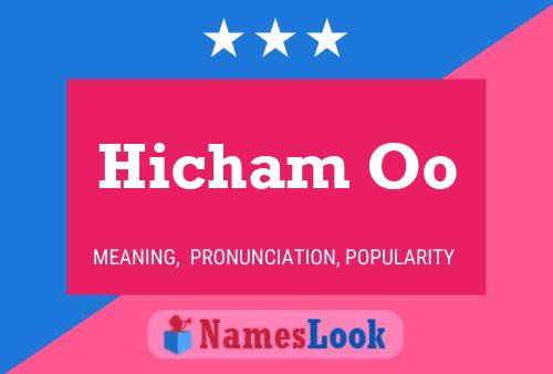 Hicham Oo Name Poster