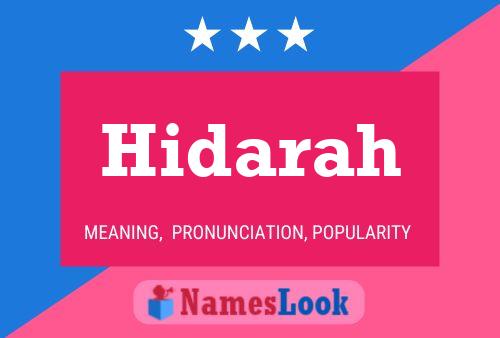 Hidarah Name Poster