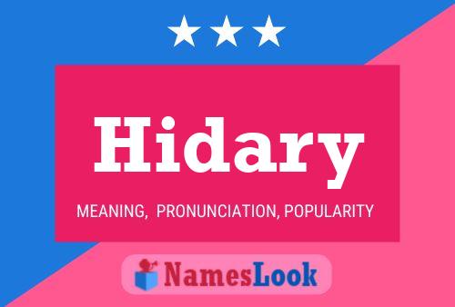 Hidary Name Poster