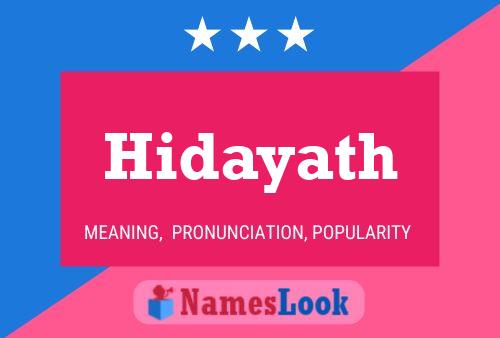 Hidayath Name Poster