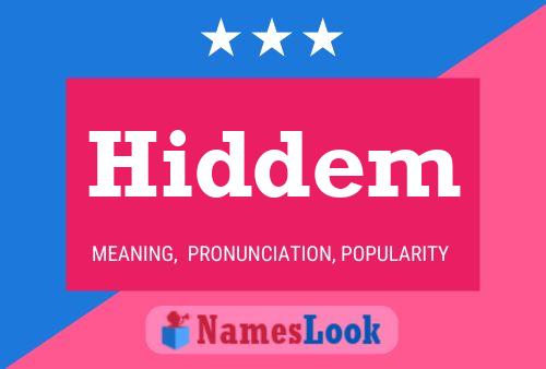 Hiddem Name Poster