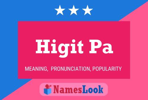 Higit Pa Name Poster