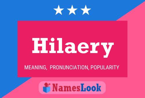 Hilaery Name Poster