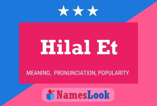 Hilal Et Name Poster