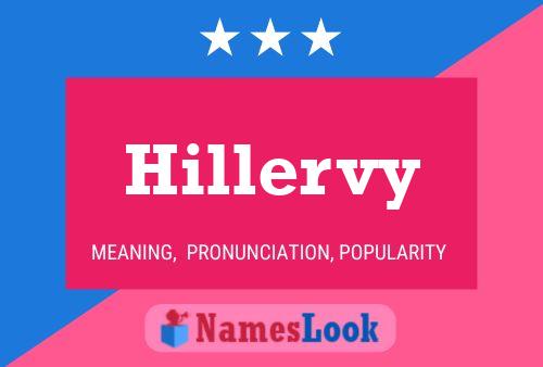 Hillervy Name Poster