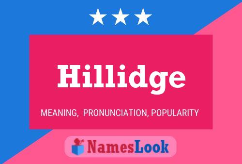 Hillidge Name Poster