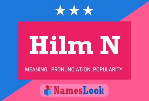 Hilm N Name Poster