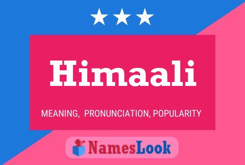 Himaali Name Poster