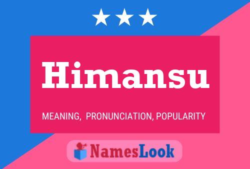 Himansu Name Poster