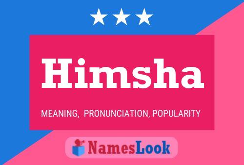 Himsha Name Poster