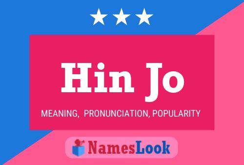 Hin Jo Name Poster