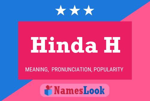 Hinda H Name Poster