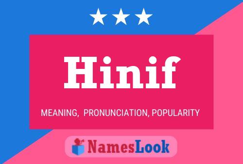 Hinif Name Poster