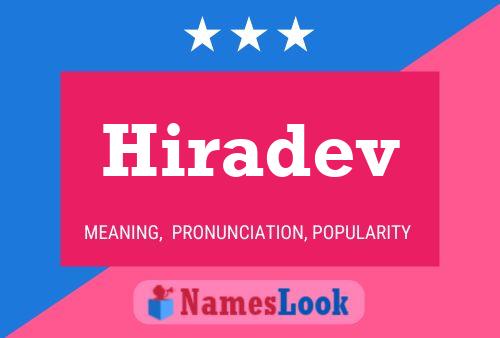 Hiradev Name Poster