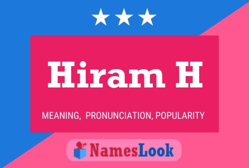 Hiram H Name Poster