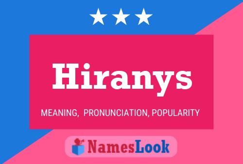 Hiranys Name Poster