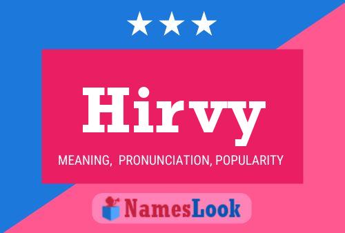 Hirvy Name Poster