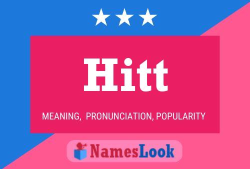 Hitt Name Poster