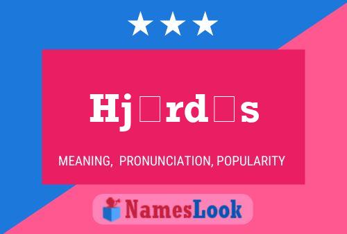 Hjördís Name Poster