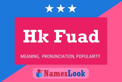 Hk Fuad Name Poster