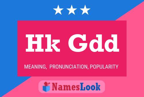 Hk Gdd Name Poster