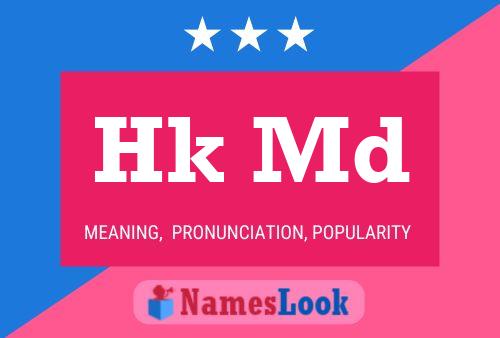 Hk Md Name Poster