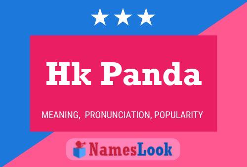 Hk Panda Name Poster