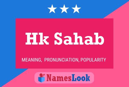 Hk Sahab Name Poster