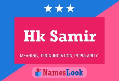 Hk Samir Name Poster