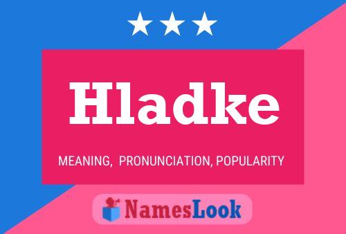 Hladke Name Poster