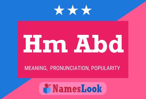 Hm Abd Name Poster